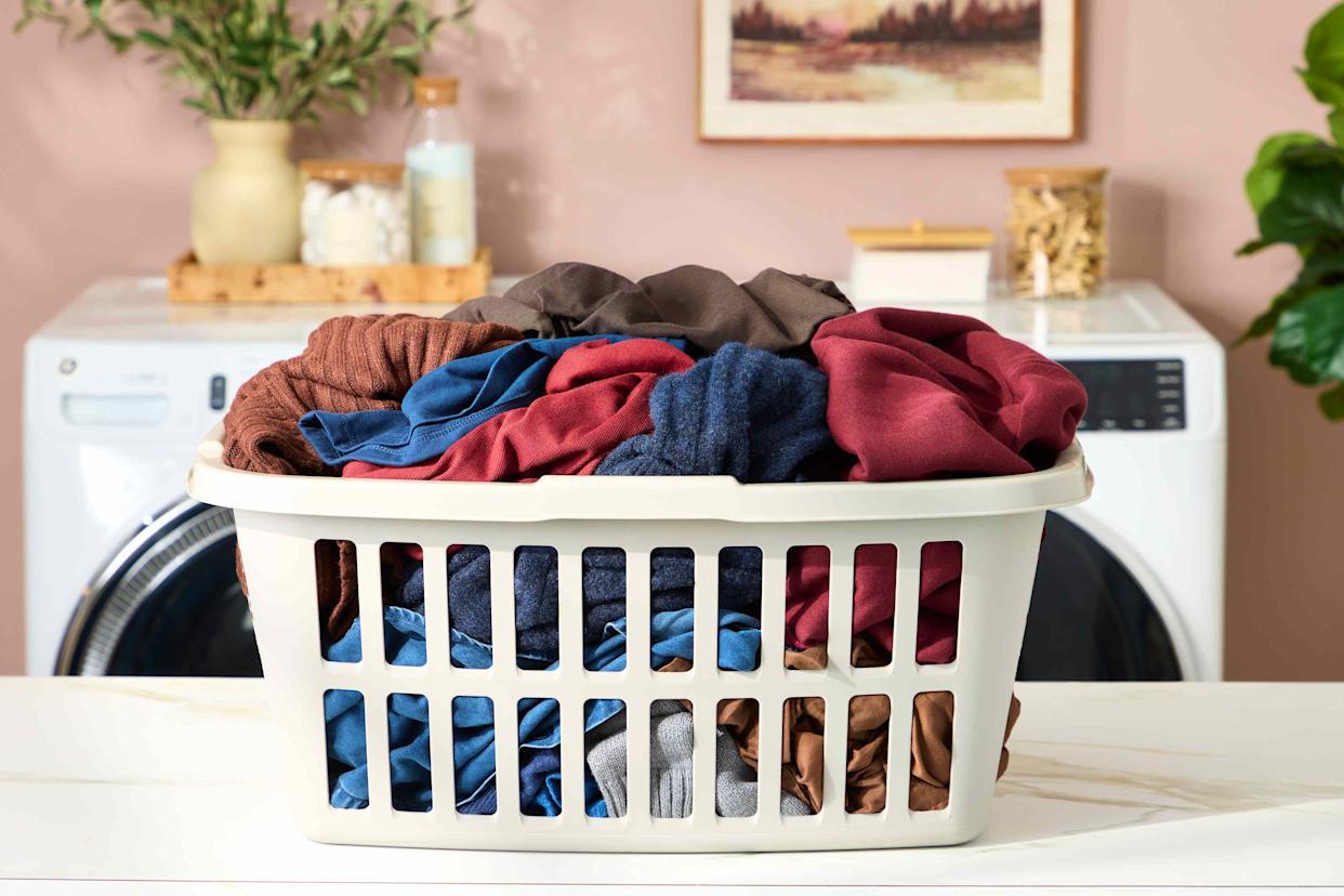 Laundry waiting to be washed